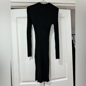 Sweater Dress. Black size small. Mock turtleneck. Sexy & comfortable!!